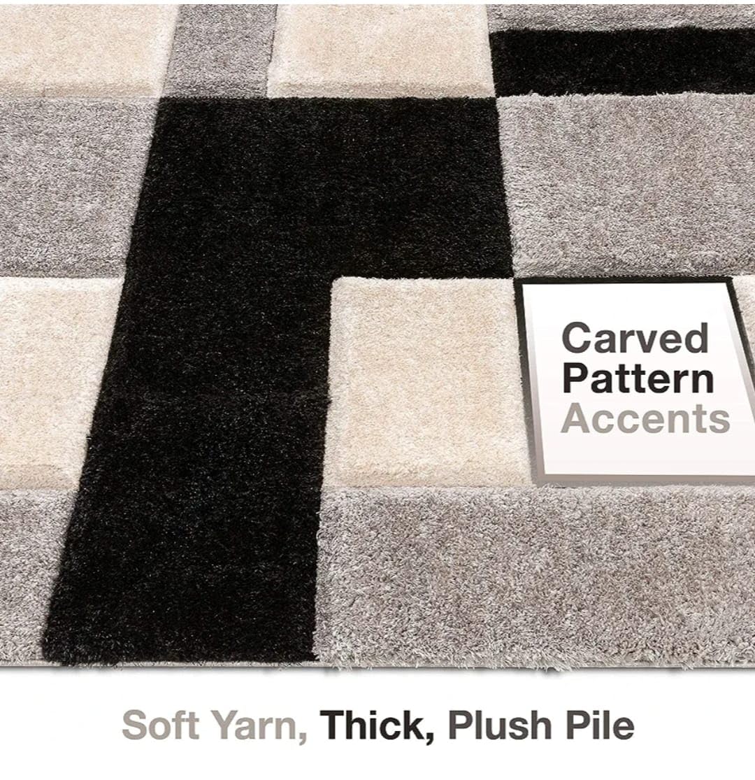 3D Box Beautiful Premium Shaggy Rug/Floor - Mat/Carpet - FYROSTIC CARPET