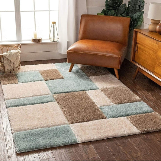 3D Box Beautiful Premium Shaggy Rug/Floor - Mat/Carpet - FYROSTIC CARPET
