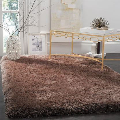 Brown Ultra Premium Shaggy Carpet for Living Room - FYROSTIC CARPET