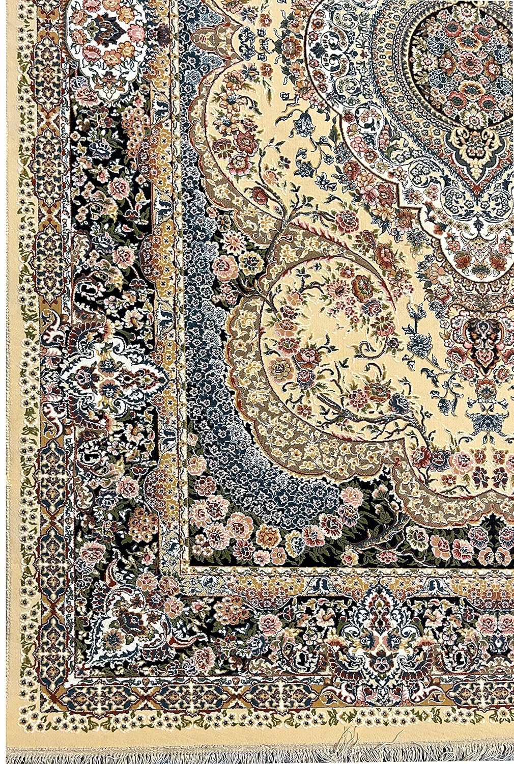 Export Quality Irani Persian Carpet – High - Density Silk Texture, Traditional Royal Design - FYROSTIC CARPET