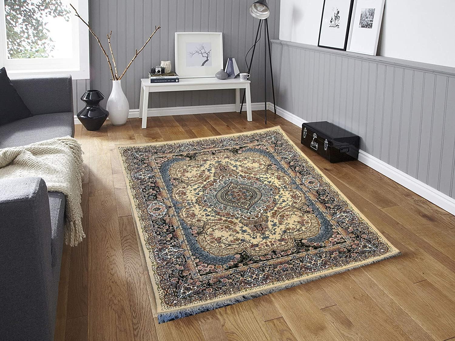 Export Quality Irani Persian Carpet – High - Density Silk Texture, Traditional Royal Design - FYROSTIC CARPET