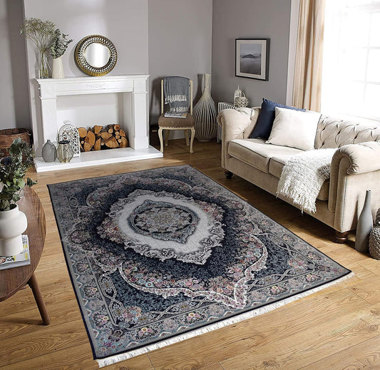 Export Quality Irani Persian Carpet – High - Density Silk Texture, Traditional Royal Design - FYROSTIC CARPET