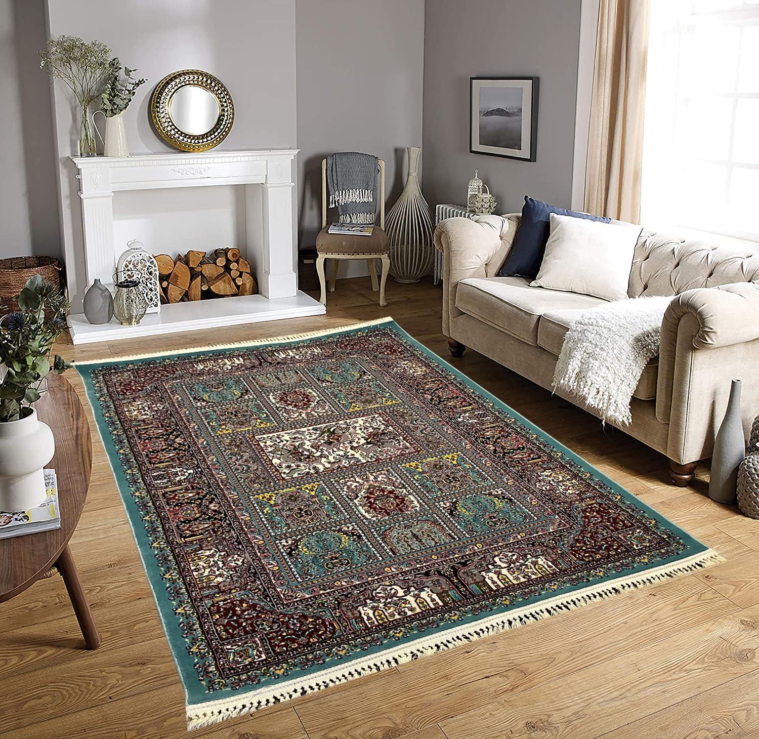 Export Quality Irani Persian Carpet – High - Density Silk Texture, Traditional Royal Design - FYROSTIC CARPET