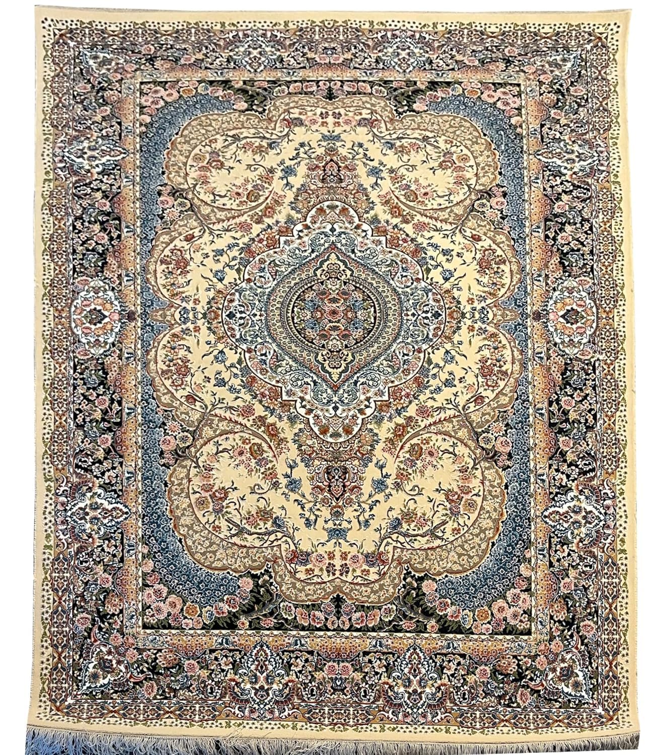 Export Quality Irani Persian Carpet – High - Density Silk Texture, Traditional Royal Design - FYROSTIC CARPET