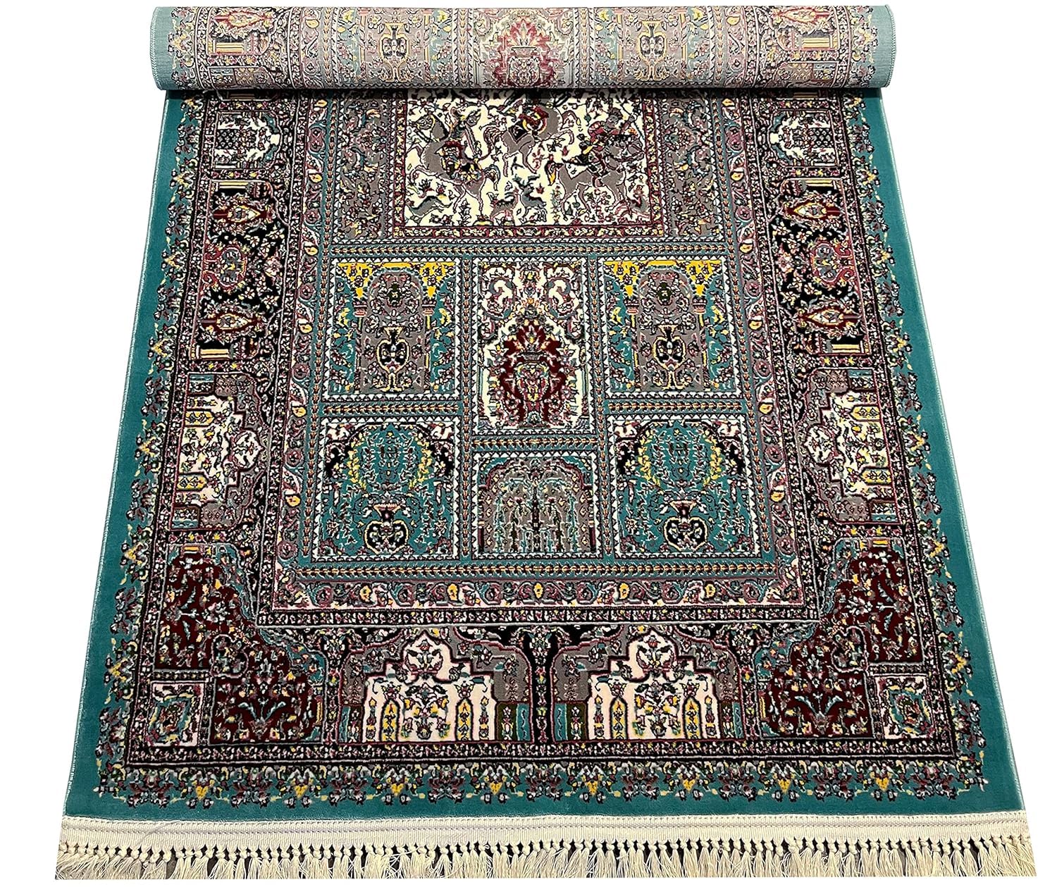 Export Quality Irani Persian Carpet – High - Density Silk Texture, Traditional Royal Design - FYROSTIC CARPET