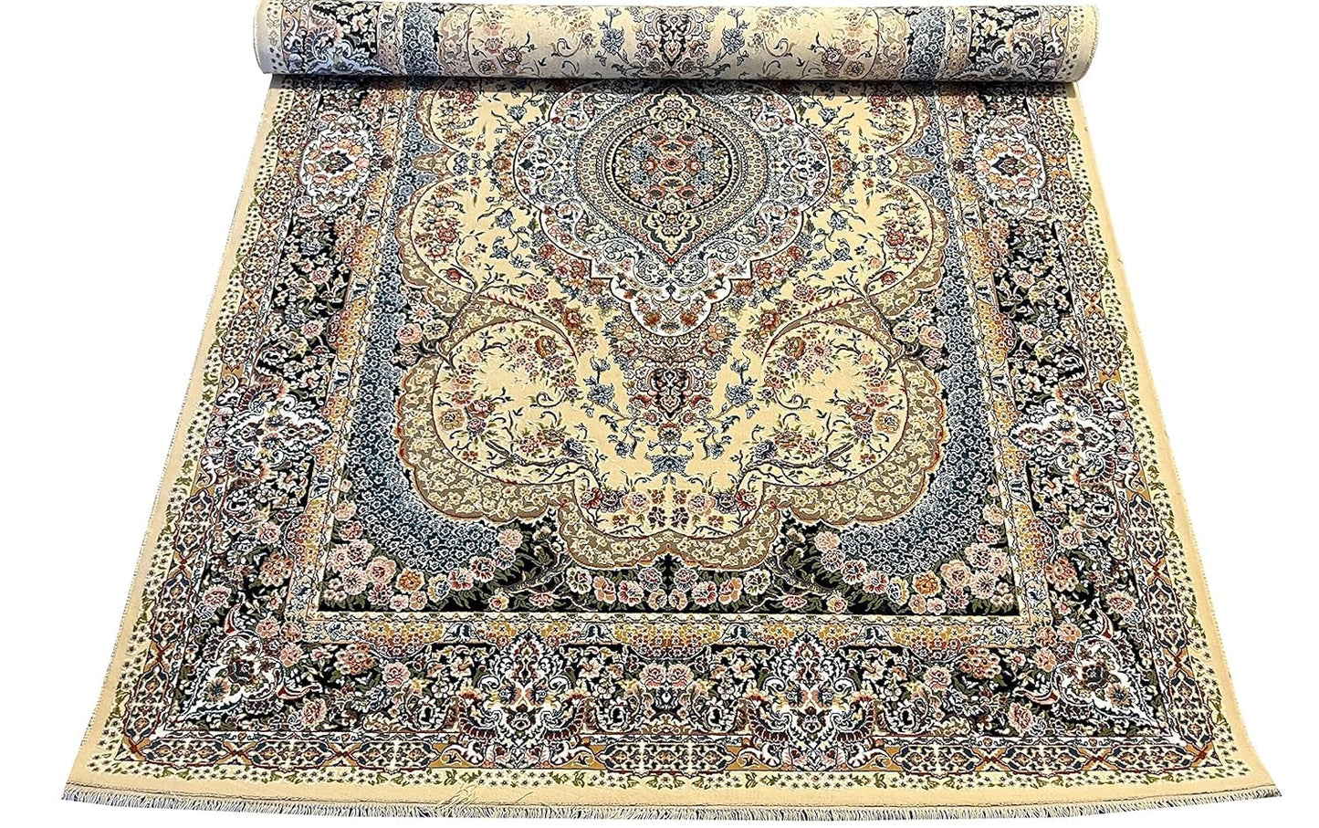 Export Quality Irani Persian Carpet – High - Density Silk Texture, Traditional Royal Design - FYROSTIC CARPET