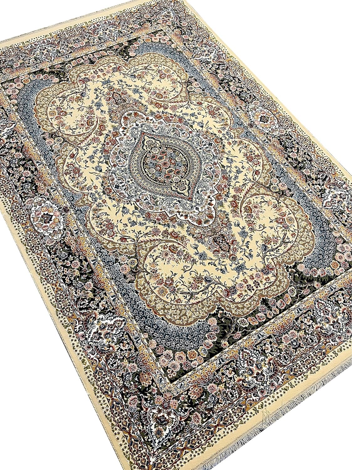 Export Quality Irani Persian Carpet – High - Density Silk Texture, Traditional Royal Design - FYROSTIC CARPET