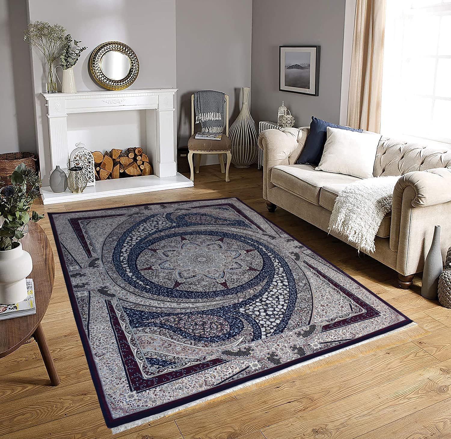 Export Quality Irani Persian Carpet – High - Density Silk Texture, Traditional Royal Design - FYROSTIC CARPET