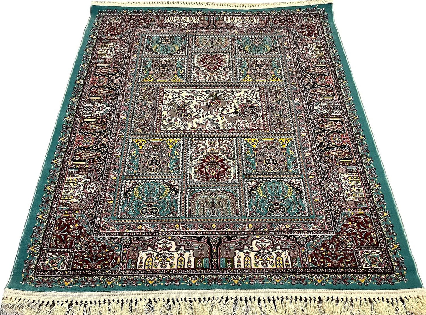 Export Quality Irani Persian Carpet – High - Density Silk Texture, Traditional Royal Design - FYROSTIC CARPET