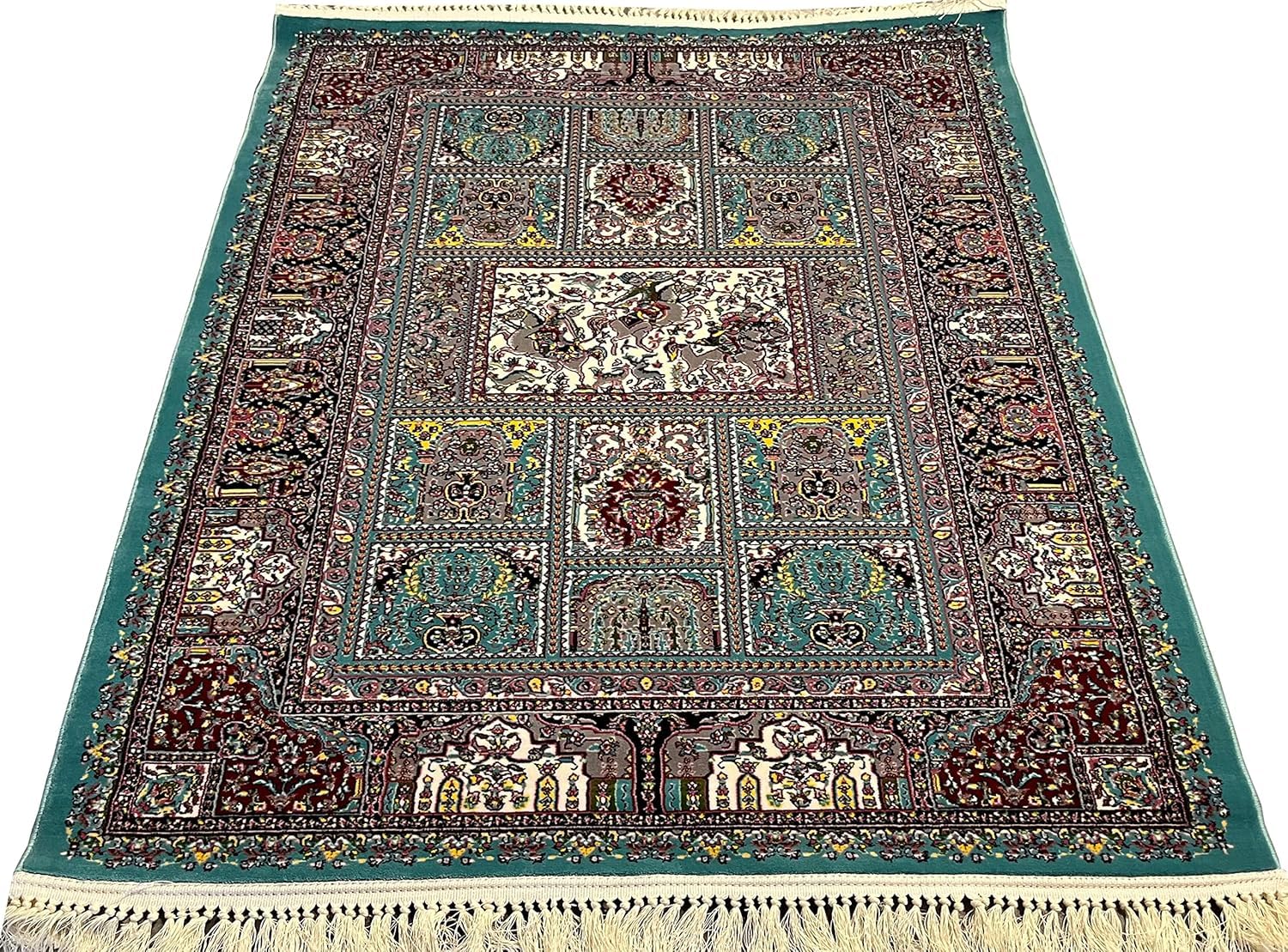 Export Quality Irani Persian Carpet – High - Density Silk Texture, Traditional Royal Design - FYROSTIC CARPET