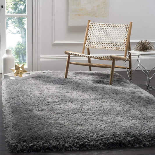 Grey Ultra Premium Shaggy Carpet for Living Room - FYROSTIC CARPET