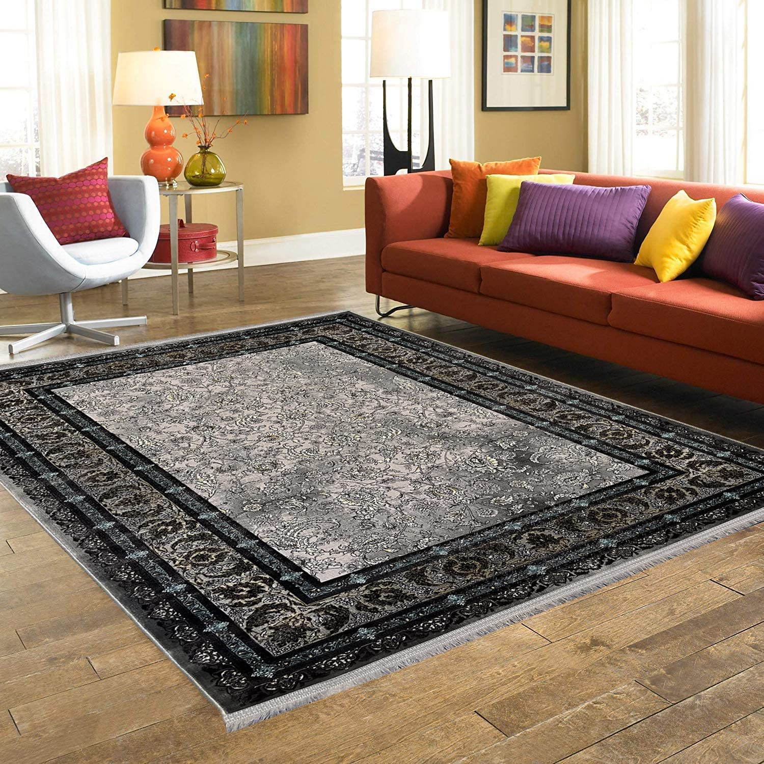 High Density Export Quality Irani Design Classical Persian Silk Carpet - FYROSTIC CARPET