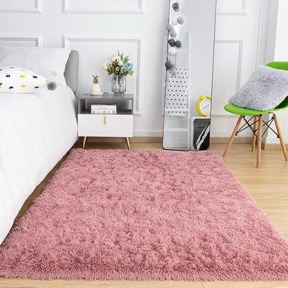 Pink Ultra Premium Shaggy Carpet for Living Room - FYROSTIC CARPET