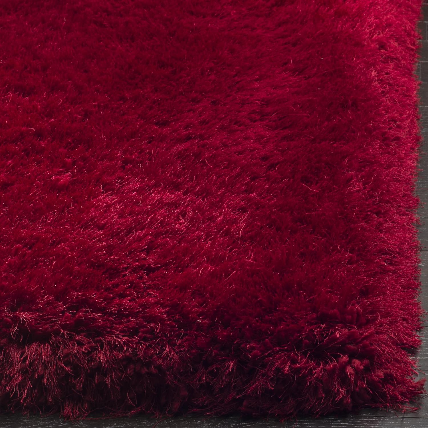Red Ultra Premium Shaggy Carpet for Living Room - FYROSTIC CARPET